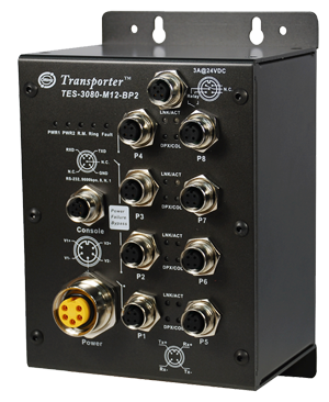 Oring промышленный Fast Ethernet управляемый коммутатор TES-3080-M12-BP2