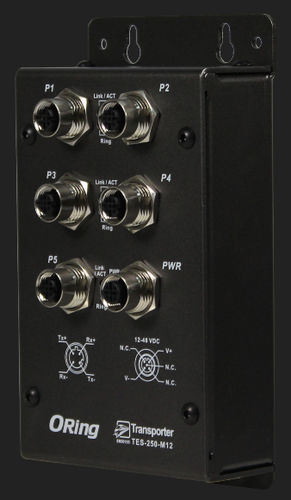 Oring промышленный Fast Ethernet управляемый коммутатор TES-250-M12