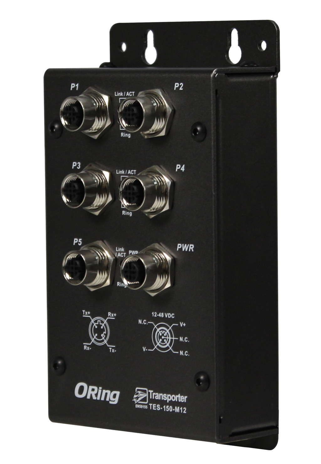 Oring промышленный коммутатор Fast Ethernet с поддержкой POE TPS-3082GT-M12-BP1