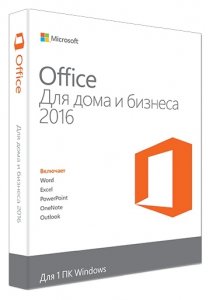 ПО Microsoft Office Home and Business 2016 Rus DVD T5D-02290