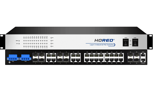 Промышленный управляемый POE коммутатор HORED IS1024GPS-8F-4TF