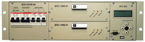 ИБЭП Форпост -220/48В-40А-2/2(1000)-3U-PР