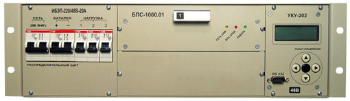 ИБЭП Форпост -220/48В-40А-1/2(1000)-3U-P